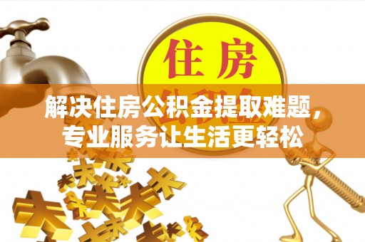 鹿泉解决住房公积金提取难题，专业服务让生活更轻松