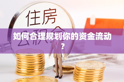 鹿泉如何合理规划你的资金流动？