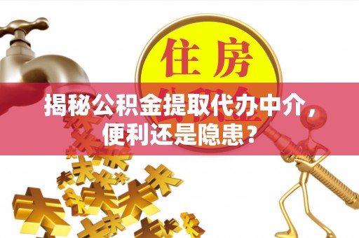 鹿泉揭秘公积金提取代办中介，便利还是隐患？