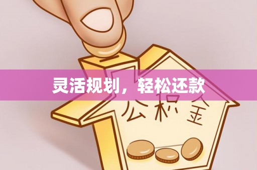 鹿泉灵活规划，轻松还款