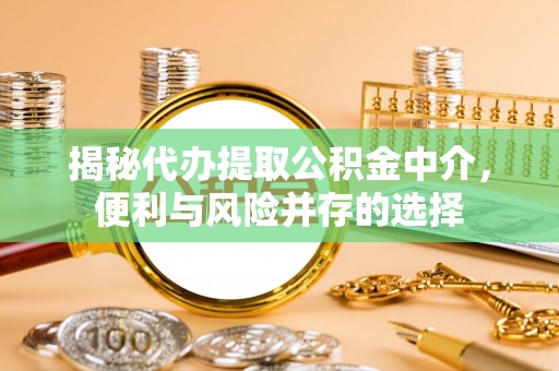 鹿泉揭秘代办提取公积金中介，便利与风险并存的选择