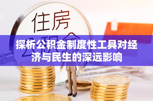 鹿泉探析公积金制度性工具对经济与民生的深远影响