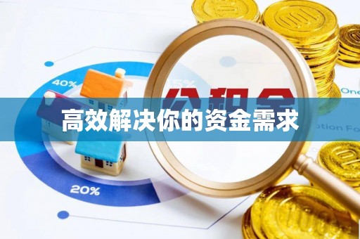 鹿泉高效解决你的资金需求