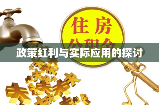 鹿泉政策红利与实际应用的探讨