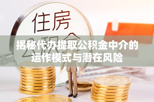 鹿泉揭秘代办提取公积金中介的运作模式与潜在风险