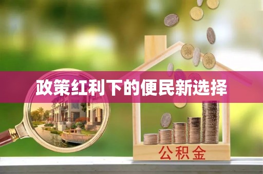 鹿泉政策红利下的便民新选择