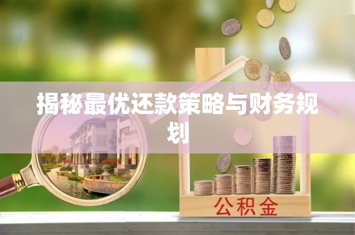 鹿泉揭秘最优还款策略与财务规划