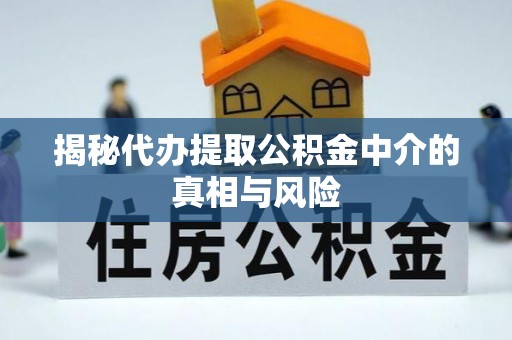 鹿泉揭秘代办提取公积金中介的真相与风险