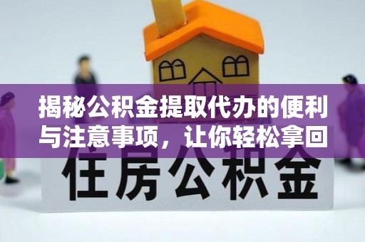 鹿泉揭秘公积金提取代办的便利与注意事项，让你轻松拿回属于你的钱！
