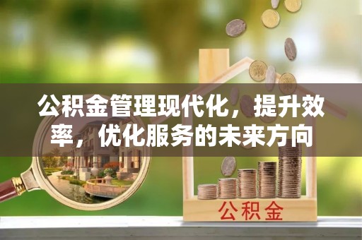 鹿泉公积金管理现代化，提升效率，优化服务的未来方向