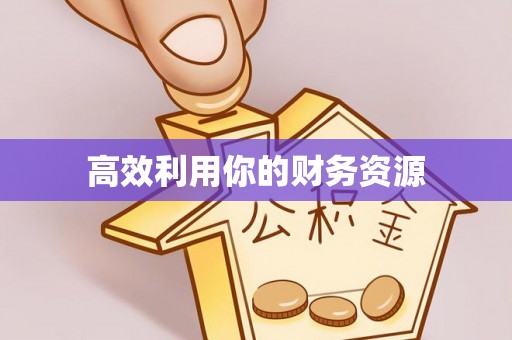 鹿泉高效利用你的财务资源